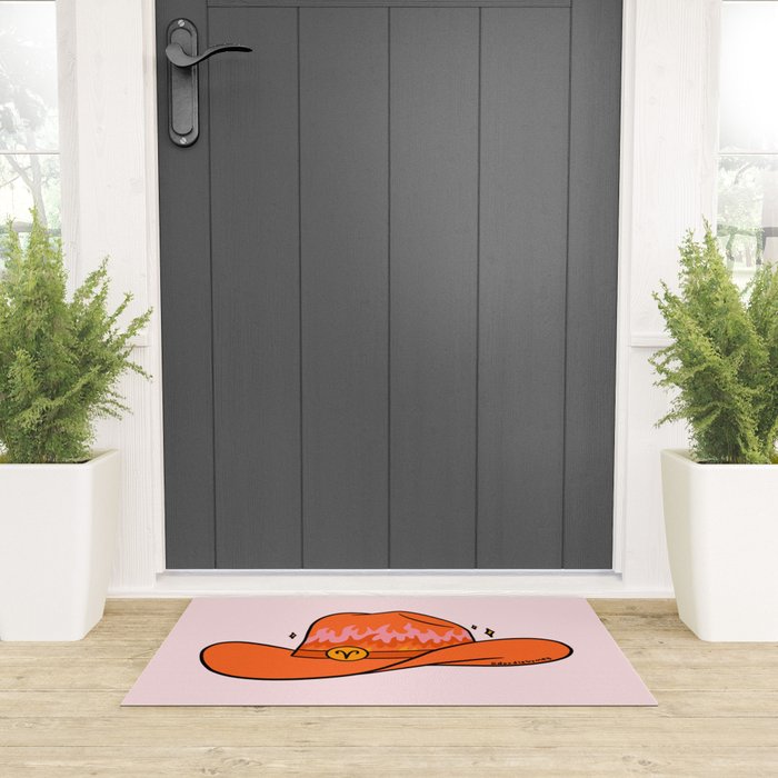 Aries Cowboy Hat Welcome Mat Gallery Image 3