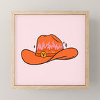 Aries Cowboy Hat Mini Art Print Gallery Image 1