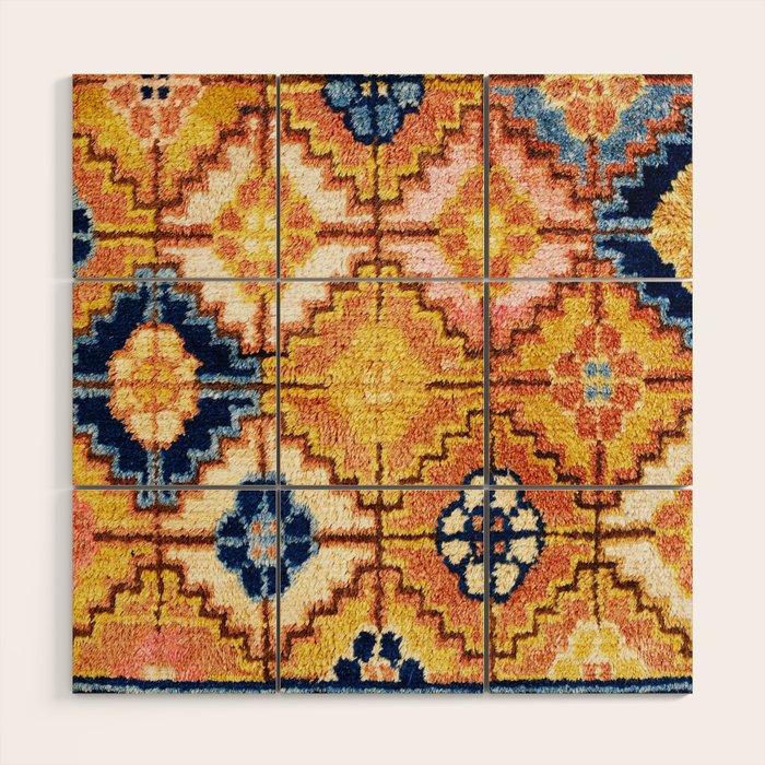Ningxia West China Seat Cover Print Wood Wall Art Gallery Image 1