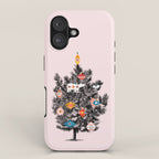 Retro Christmas tree no3 iPhone Case Gallery Image 1