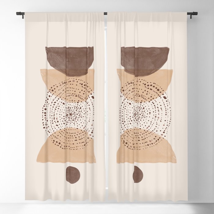 Boho Minimalistic Art Window Curtain Gallery Image 1