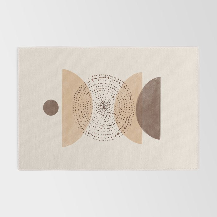 Boho Minimalistic Art Rug Gallery Image 2