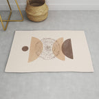 Boho Minimalistic Art Rug Gallery Image 1