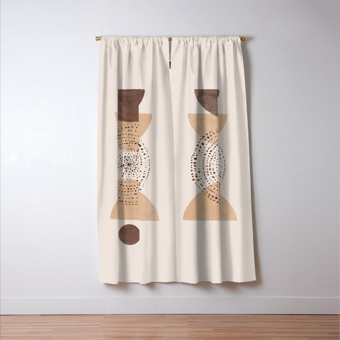 Boho Minimalistic Art Window Curtain Gallery Image 3