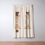Boho Minimalistic Art Window Curtain Gallery Image 3