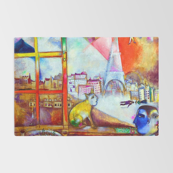 Marc Chagall Paris Through the Window Rug Gallery Image 2
