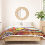 Marc Chagall Paris Through the Window Duvet Cover Gallery Image 3