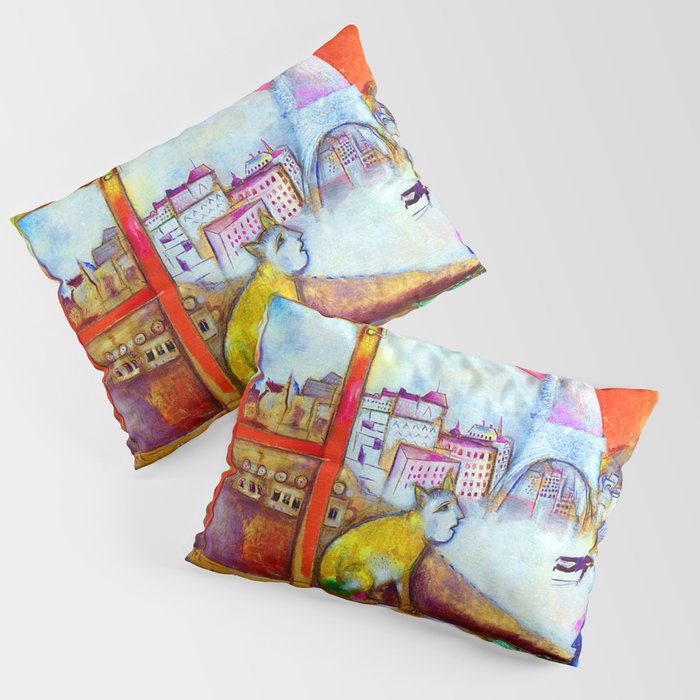 Marc Chagall Paris Through the Window Pillow Sham Gallery Image 3