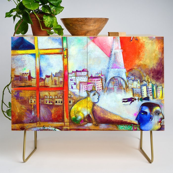 Marc Chagall Paris Through the Window Credenza Gallery Image 1