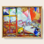 Marc Chagall Paris Through the Window Serving Tray Gallery Image 1