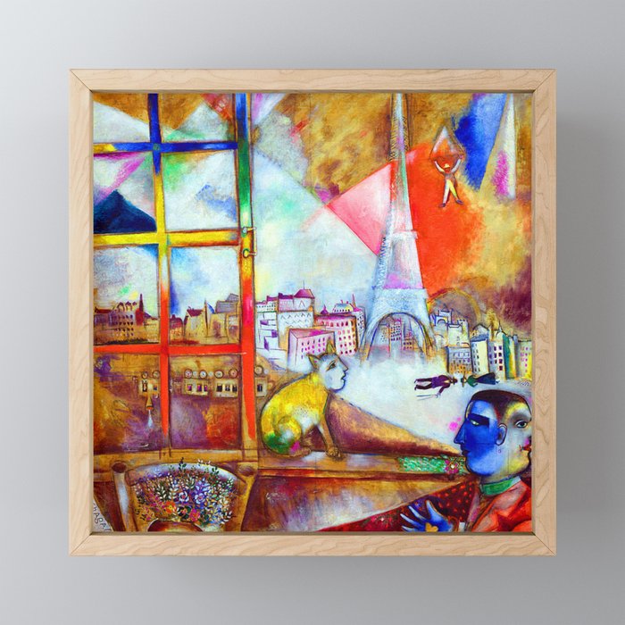 Marc Chagall Paris Through the Window Mini Art Print Gallery Image 1