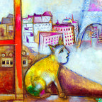 Marc Chagall Paris Through the Window Coffee Mug Gallery Image 2