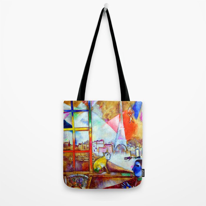 Marc Chagall Paris Through the Window Tote Bag Gallery Image 2