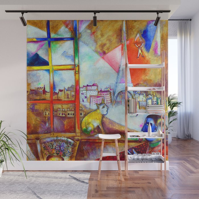 Marc Chagall Paris Through the Window Wall Mural Gallery Image 1