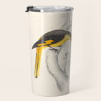 Short-billed minivet by Elizabeth Gould from "A Century of Birds from the Himalaya Mountains," 1831 Travel Mug Gallery Image 3