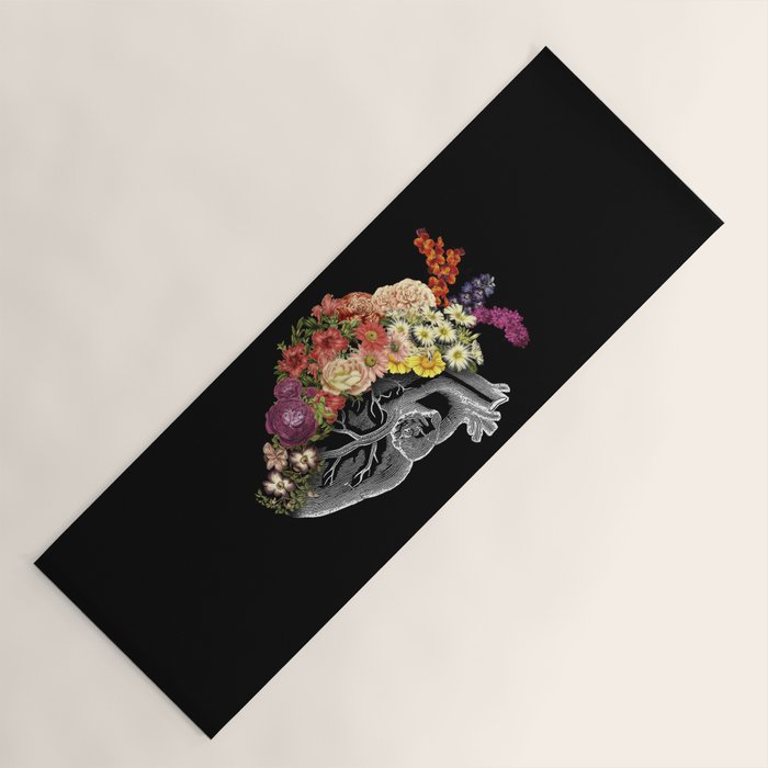 Flower Heart Spring Yoga Mat Gallery Image 1