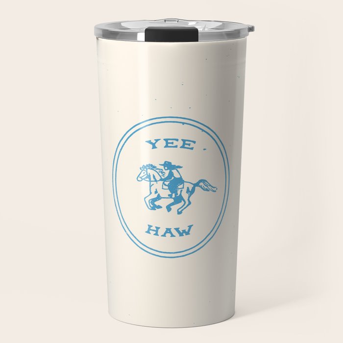 Yee Haw in Blue Travel Mug Gallery Image 1