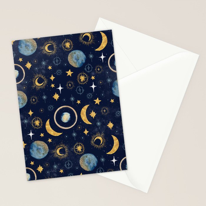 Starry night sky ABS 1 Stationery Card Gallery Image 2