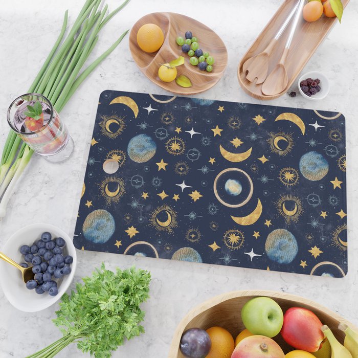 Starry night sky ABS 1 Cutting Board Gallery Image 2