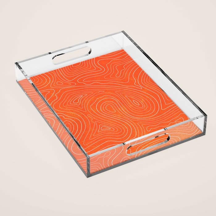 Sunset Ripple Acrylic Tray Gallery Image 1