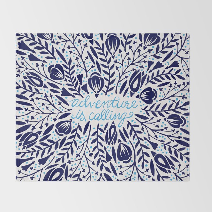 Adventure is Calling - Porcelain Palette Throw Blanket Gallery Image 2