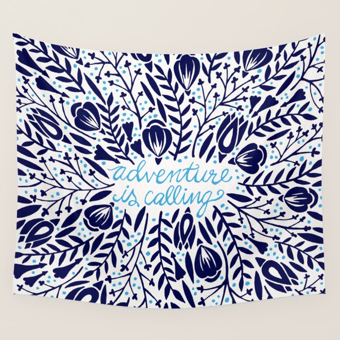 Adventure is Calling - Porcelain Palette Wall Tapestry Gallery Image 1