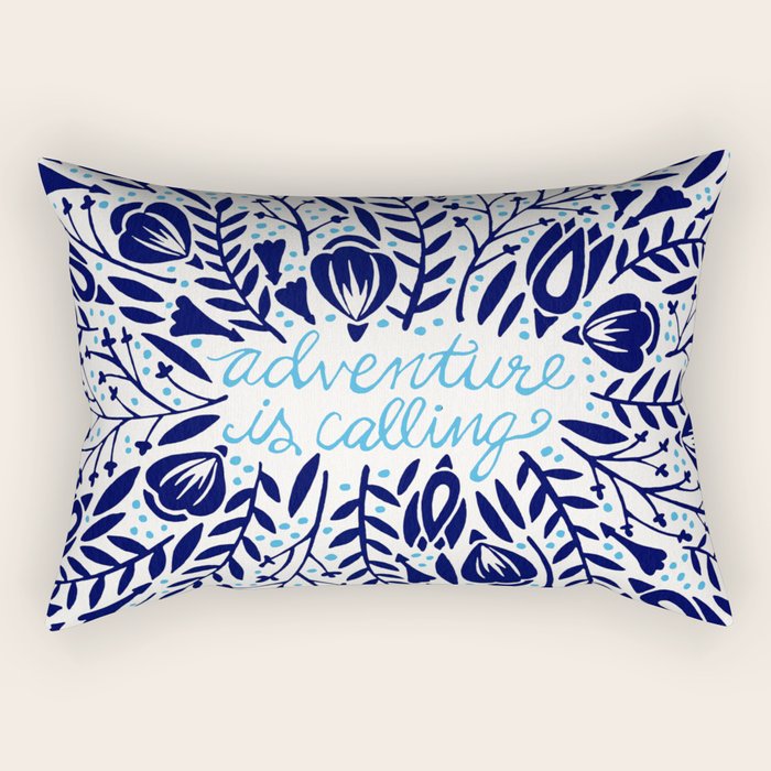 Adventure is Calling - Porcelain Palette Rectangular Pillow Gallery Image 1