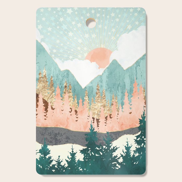 Winter Forest Vista Cutting Board Gallery Image 1