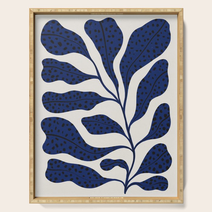 Blue Plant #2 Serving Tray Gallery Image 1