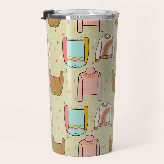 Sweater Weather Print Travel Mug Gallery Image 3