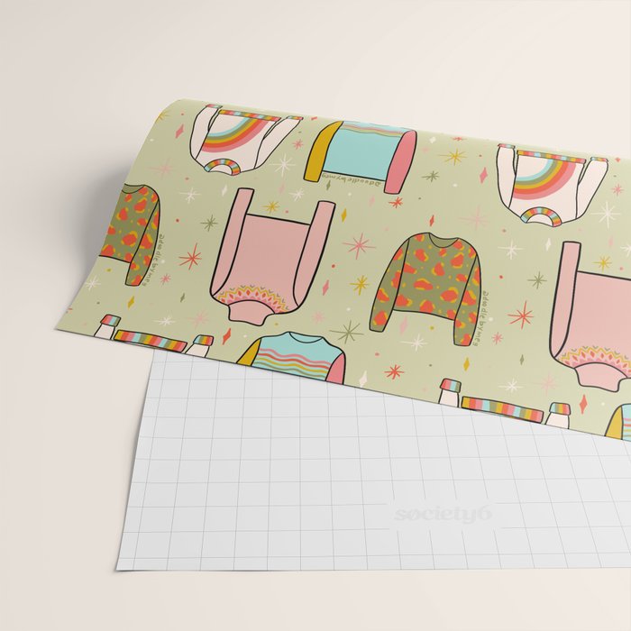 Sweater Weather Print Wrapping Paper Gallery Image 2