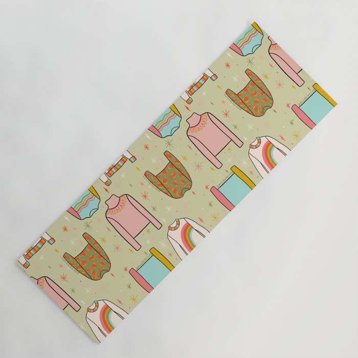Sweater Weather Print Yoga Mat Gallery Image 1