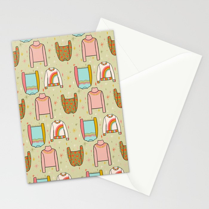 Sweater Weather Print Stationery Card Gallery Image 2