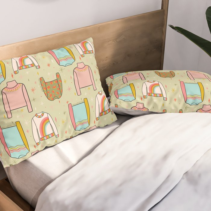 Sweater Weather Print Pillow Sham Gallery Image 2