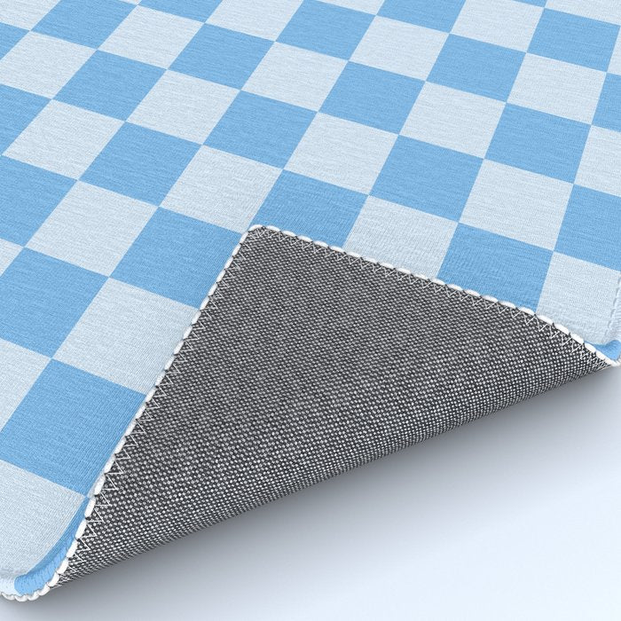 Light Blue Checks Rug Gallery Image 4