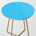 Turquoise Bright Blue Solid Color Side Table Gallery Image 2