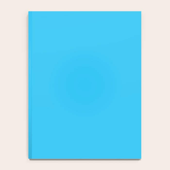 Turquoise Bright Blue Solid Color Notebook Gallery Image 4