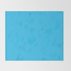 Turquoise Bright Blue Solid Color Throw Blanket Gallery Image 2