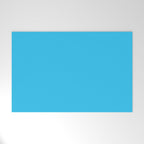 Turquoise Bright Blue Solid Color Welcome Mat Gallery Image 1