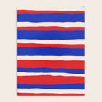 Bold Serrate Stripe Pattern Blue Red Cream Notebook Gallery Image 4