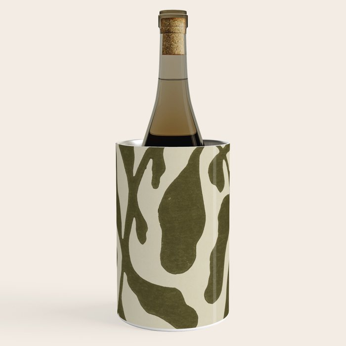 One Hundred-Leaved Plant #20 / Lino Print Wine Chiller Gallery Image 3