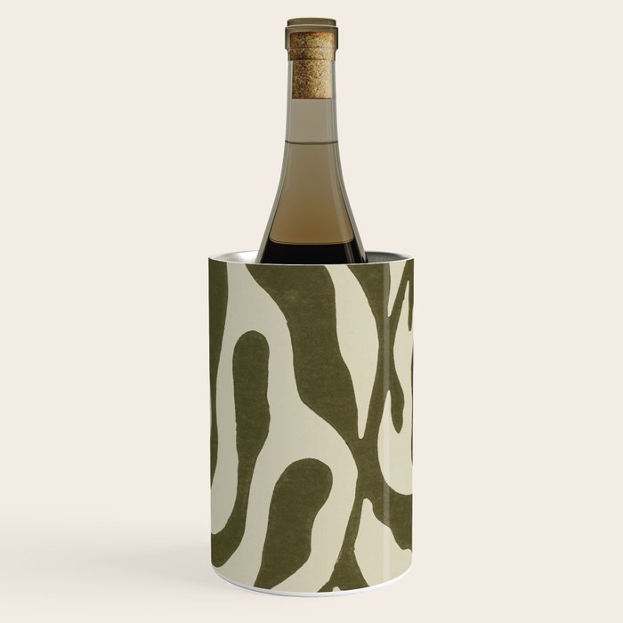 One Hundred-Leaved Plant #20 / Lino Print Wine Chiller Gallery Image 1