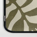 One Hundred-Leaved Plant #20 / Lino Print Laptop Sleeve Gallery Image 3