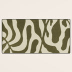 One Hundred-Leaved Plant #20 / Lino Print Desk Mat Gallery Image 3