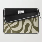 One Hundred-Leaved Plant #20 / Lino Print Laptop Sleeve Gallery Image 2