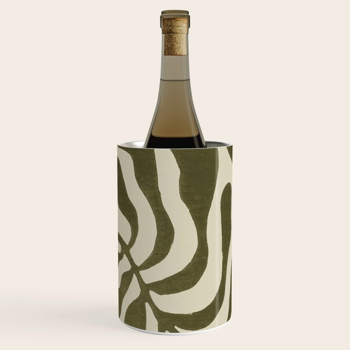 One Hundred-Leaved Plant #20 / Lino Print Wine Chiller Gallery Image 2