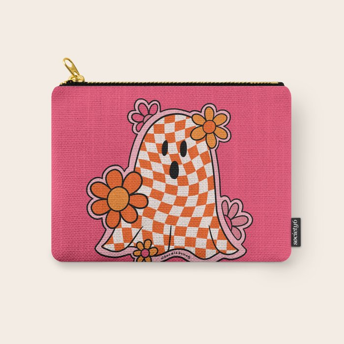 Checkerboard Ghost Carry All Pouch Gallery Image 1