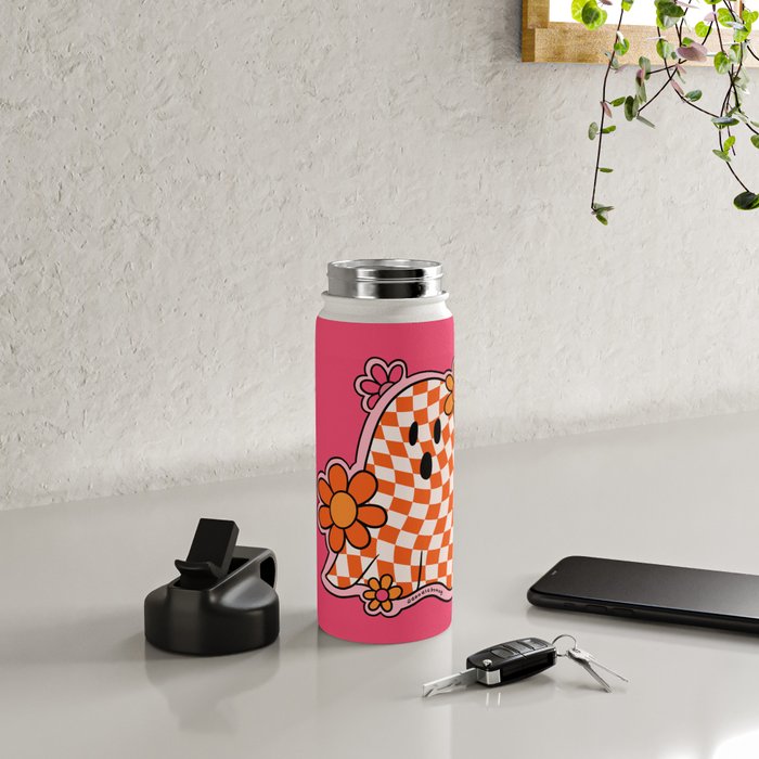 Checkerboard Ghost Water Bottle Gallery Image 4