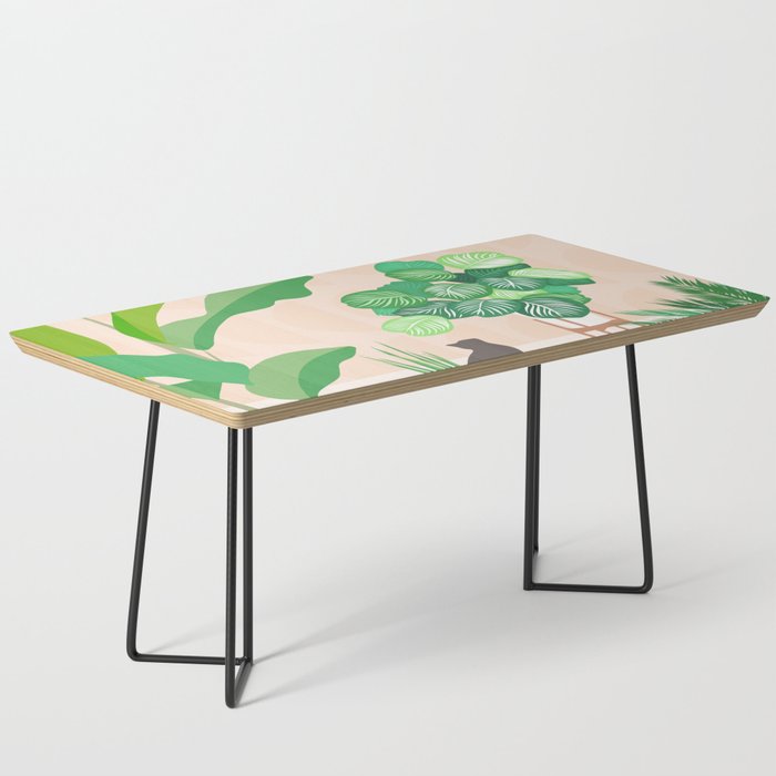 Home Green Home Garden with Cats Coffee Table Gallery Image 1