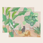 Home Green Home Garden with Cats Placemat Gallery Image 1